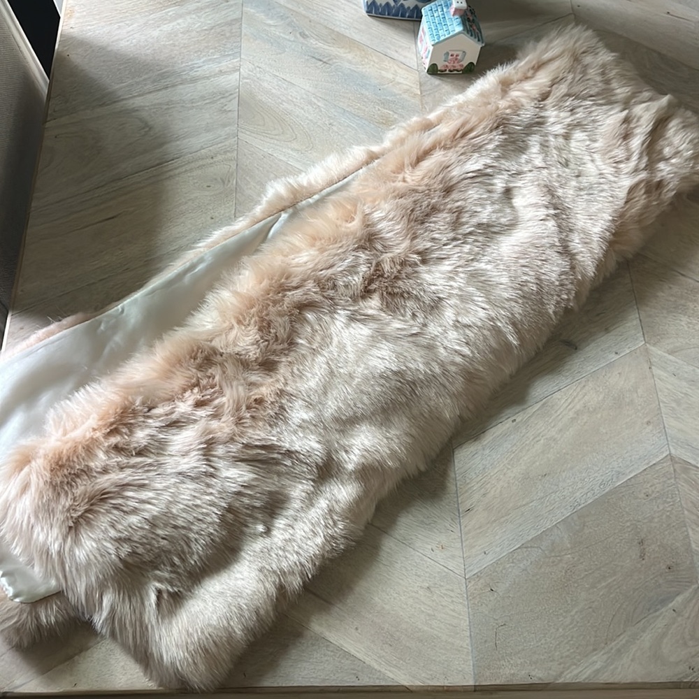 Faux fur shoulder wrap